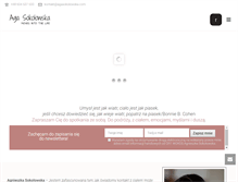 Tablet Screenshot of agasokolowska.com